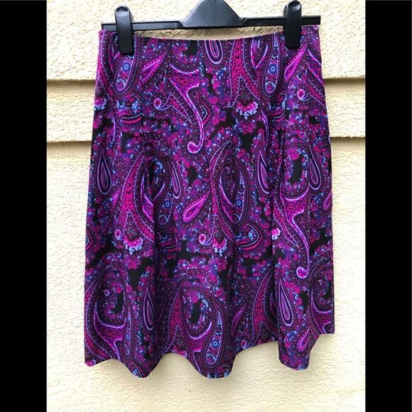 NWOT DKNY silk paisley skirt size 2 - Picture 1 of 7